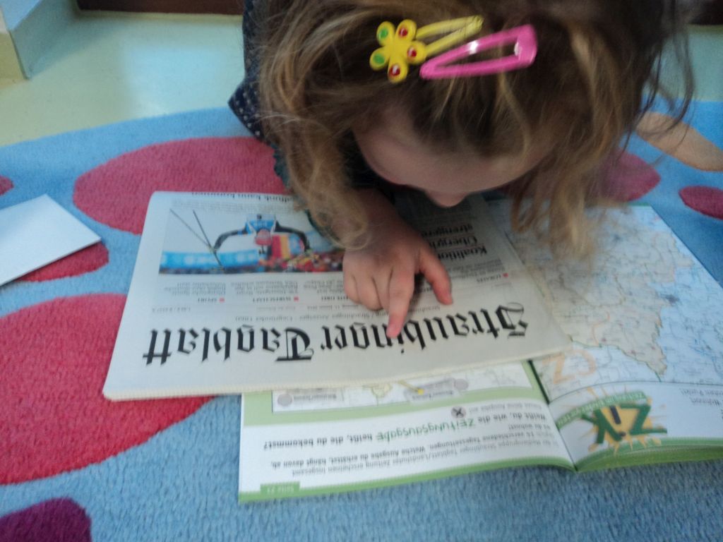 Zeitung lesen